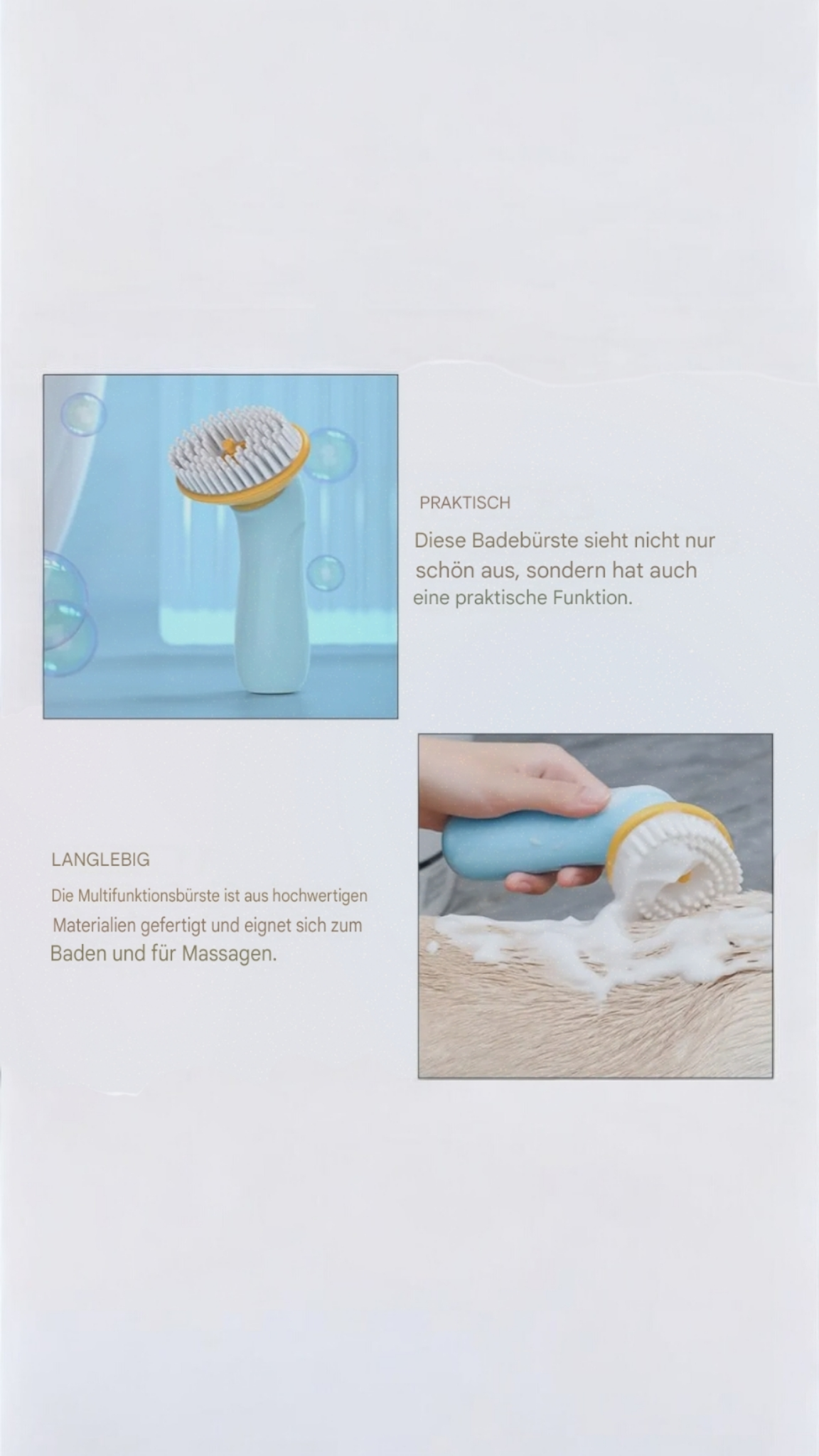 Livipets™ Schaum-Bürste für Haustiere