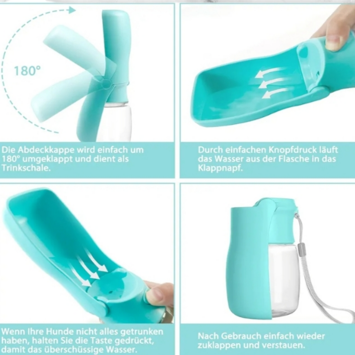 Livipets™ - Tragbare Hunde-Wasserflasche